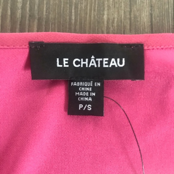NWT Le Chateau Pretty n Pink Ruffle Sleeveless Top - Picture 4 of 6